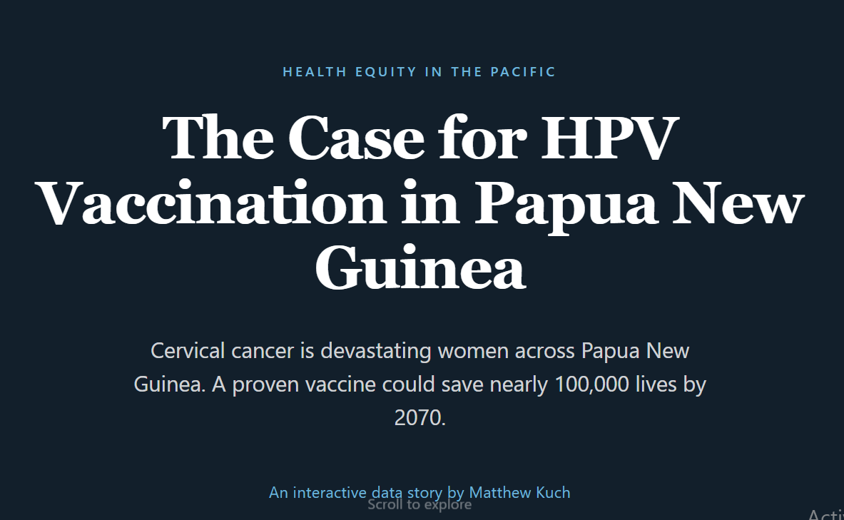 Cover image for The Case for HPV Vaccination in Papua New Guinea